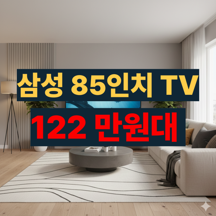  LH85BECHLGFXKR 후기 삼성 85인치 비즈니스TV vs QLED TV 뭘살까