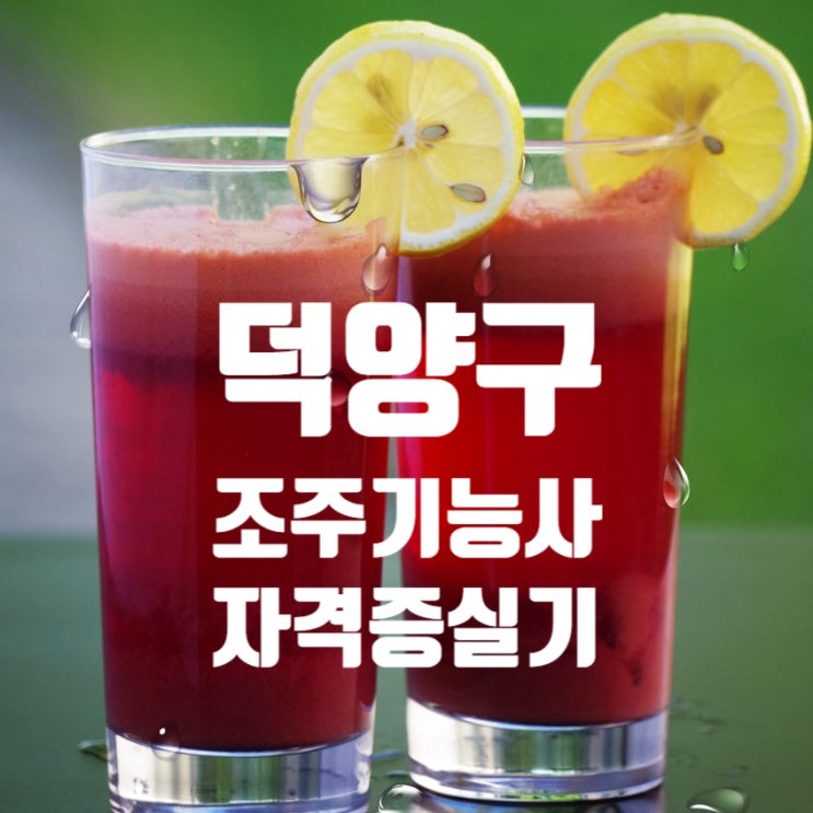  덕양구 조주기능사 자격증 실기준비반_바텐더 국가자격증 국비교육