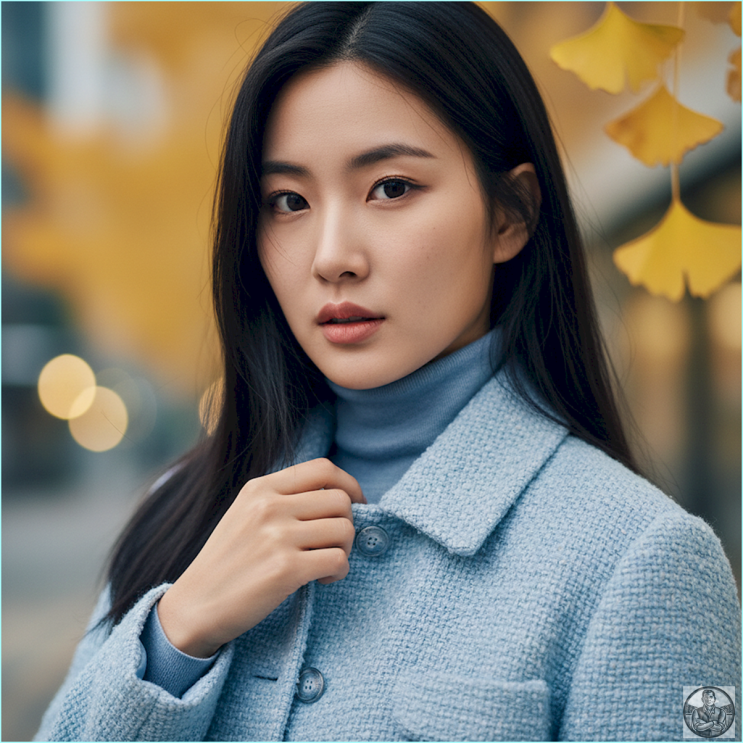  11월 데이트룩, 칙칙한 가을은 그만 실패 없는 블루 톤온톤 공식