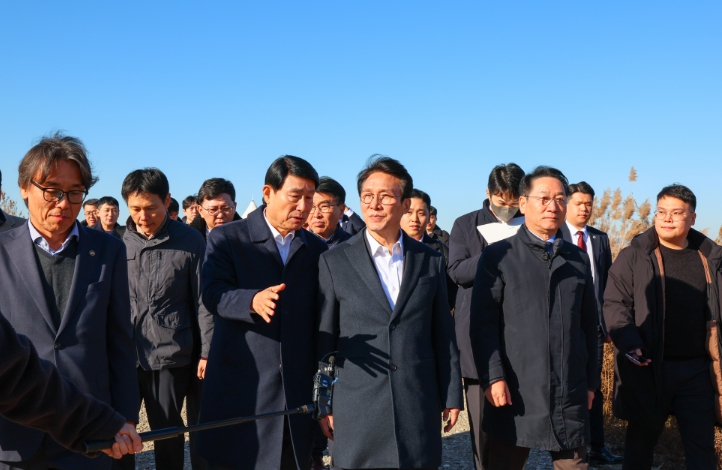 김민석 국무총리, 인천 수도권매립지 방문