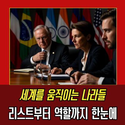  G20 국가 리스트, 참가국 순위부터 G7 차이까지