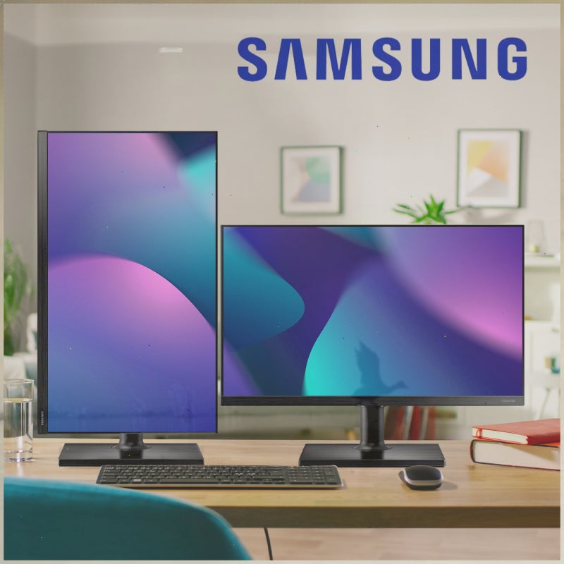 삼성 피벗 모니터 광시야각 사무용 컴퓨터 듀얼 PC 세로 회전 높낮이조절 68.6cm(27인치 피봇모....