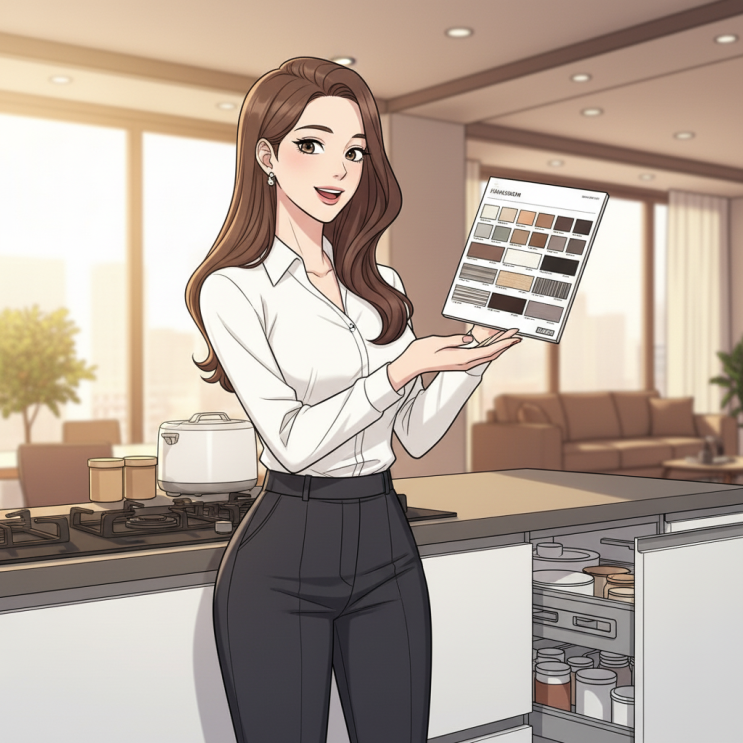  여성 선호 인테리어 자재: 한샘 LX하우시스 리얼 비교