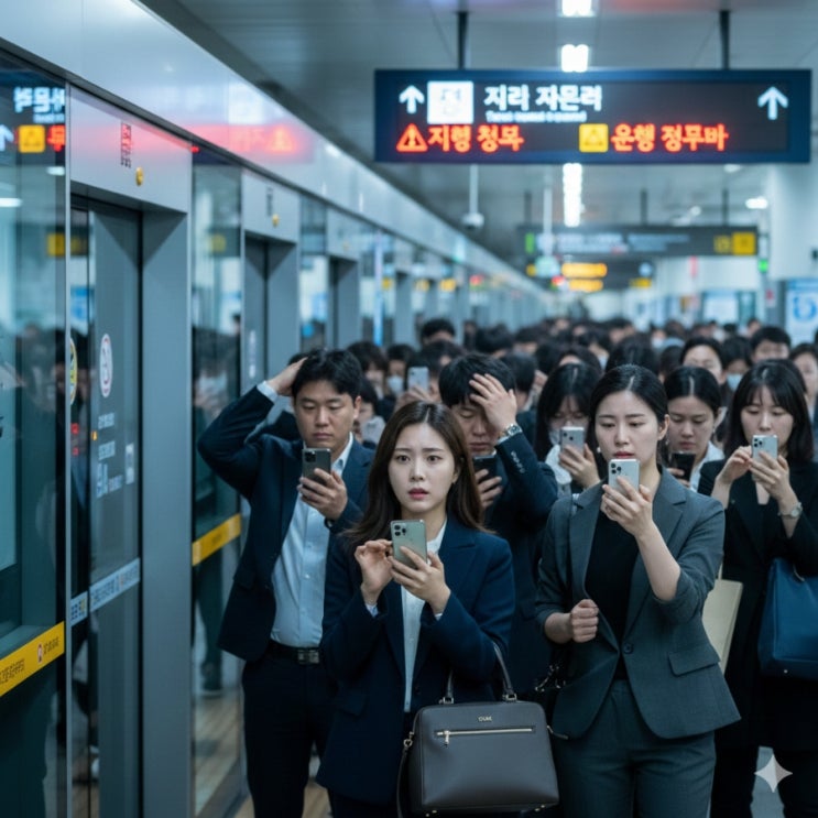  4호선/수인분당선 지연: 출근길 위기 탈출 3단계 꿀팁 (지연 증명서 발급 포함)