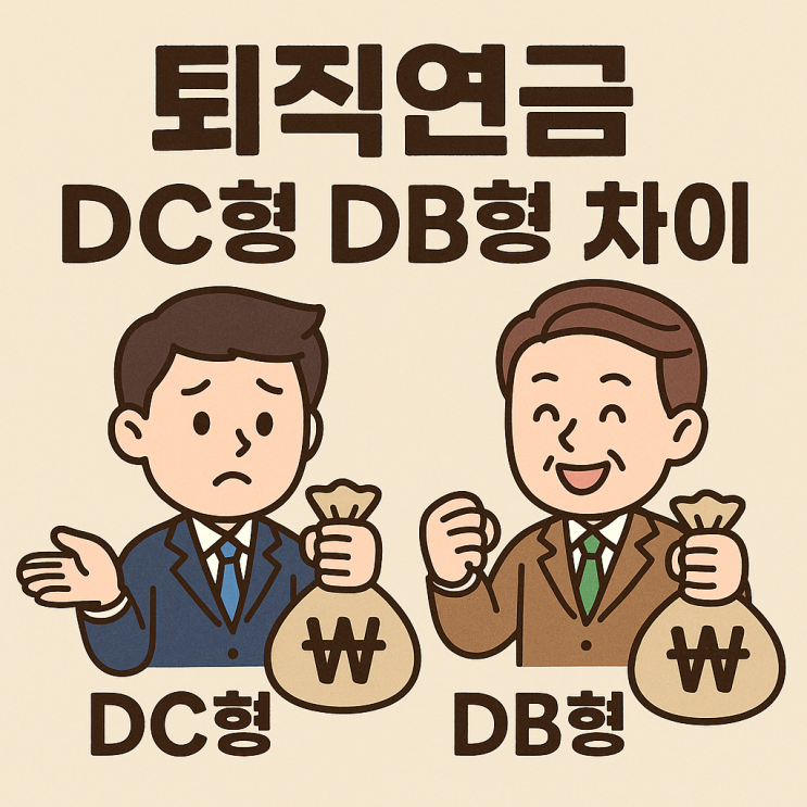  퇴직연금 DC형 DB형 차이, 나에게 유리한 선택 가이드 (수익률 비교, 디폴트옵션)