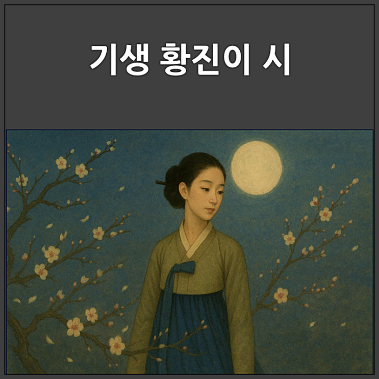  조선 최고 여류시인 기생 황진이의 시