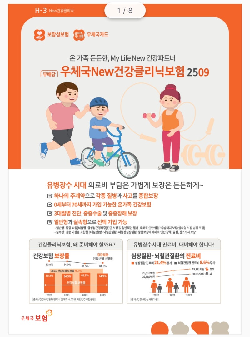우체국 New 건강클리닉보험 2509“3대 질병부터 중증 수술·장해까지 한 번에!