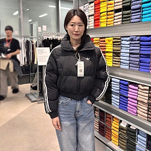 아디다스 숏패딩 추천 아디컬러 크롭 합성 다운 퍼퍼