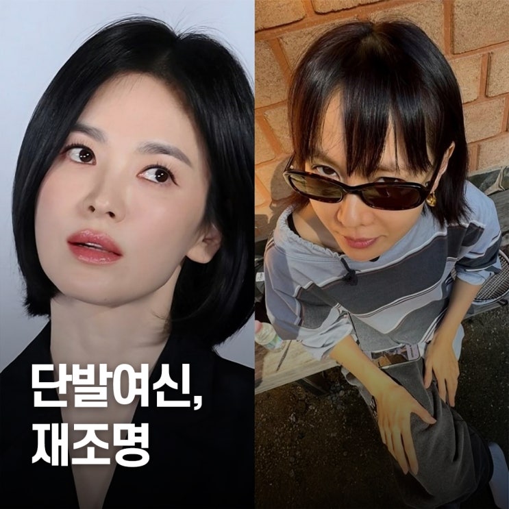  “이미지 갈렸다..” 송혜교·손예진 단발여신 화제된 이유