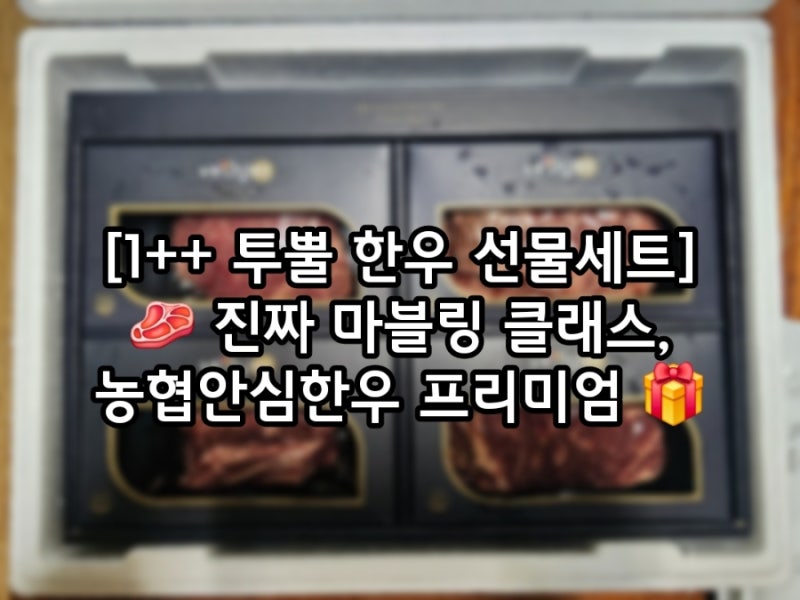 [한우선물세트추천] 농협안심한우 1++ 투뿔 1.2kg 프리미엄 특선 – 등심·안심·채끝·갈비살 ....