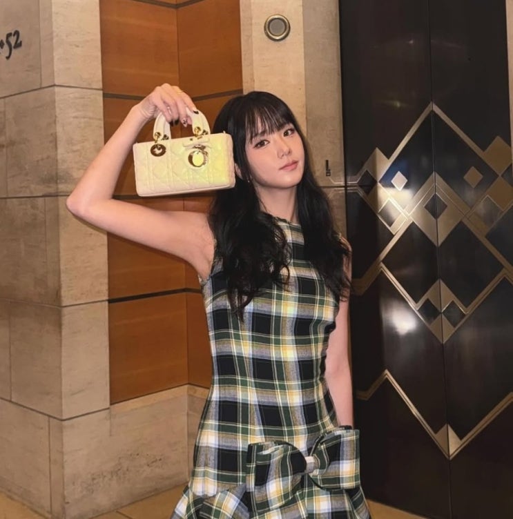  디올 지수 가방 디올 레이디 디조이 스몰백으로 완성한 정석 코디
