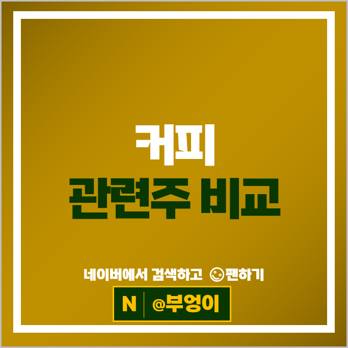 커피 관련주 식품 주식 롯데칠성 이마트 주가 다날 주식