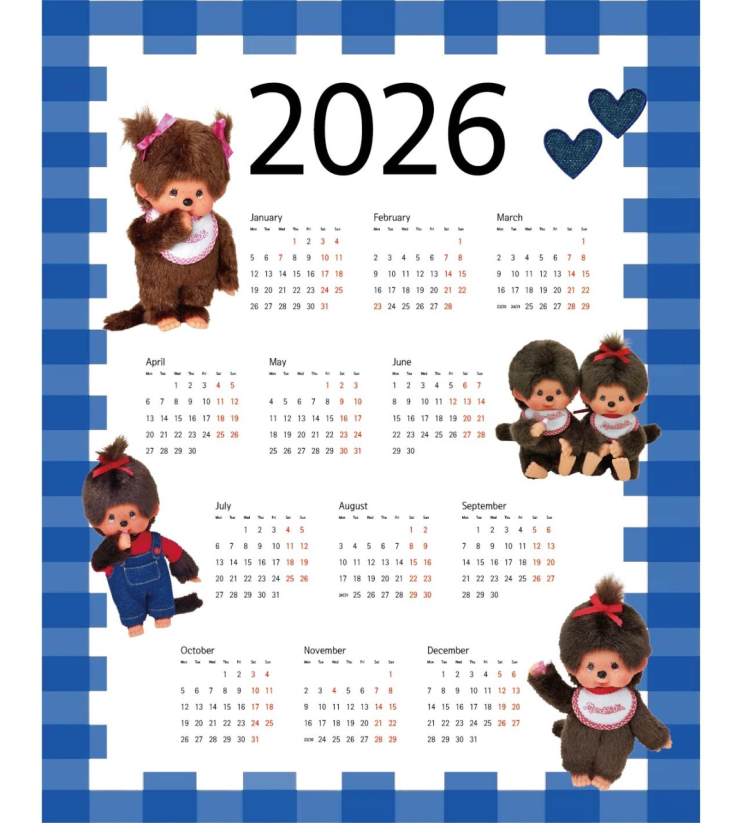  요즘 핫한 몬치치 달력 입고 완료! 2026 패브릭 캘린더 | 연말선물, 크리스마스 선물, 새해선물 추천