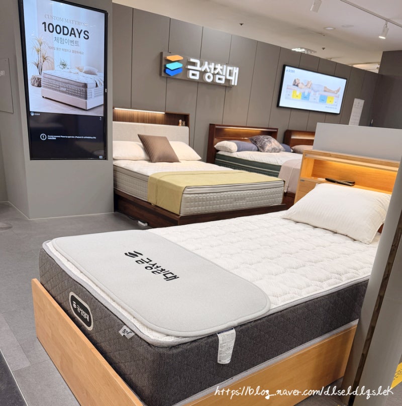 금성침대 슈퍼싱글 SS 프레임 종류 다양한 매장