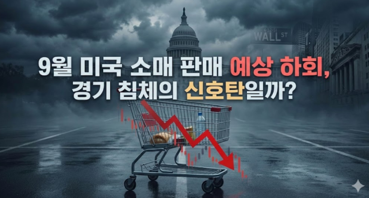  9월 미국 소매 판매 예상 하회, 경기 침체의 신호탄일까?