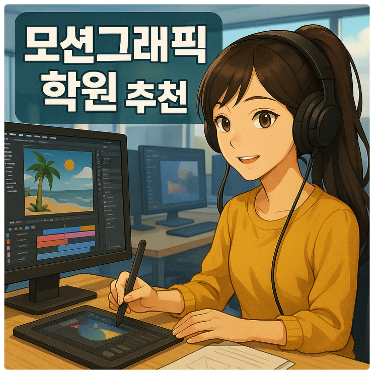  모션그래픽학원 추천｜영상 디자인의 완성도를 높이는 실무 중심 교육