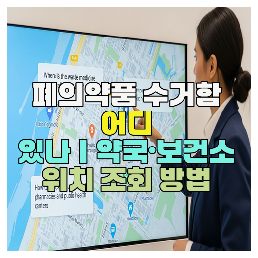  폐의약품 수거함 어디 있나｜약국·보건소 위치 조회 방법