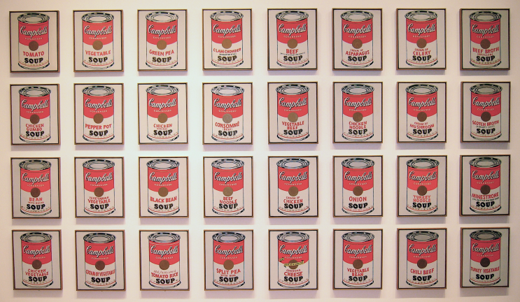  앤디 워홀 《캠벨 수프 캔 (Campbell’s Soup Cans, 1962)》
