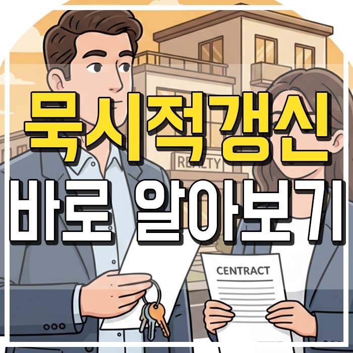  전세 월세 묵시적갱신 뜻과 주의사항 5분 정리
