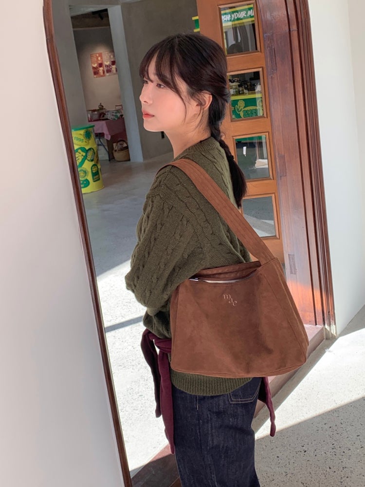 무쿠앤에보니 컴피백 밀크초코 여자 스웨이드 가방 추천