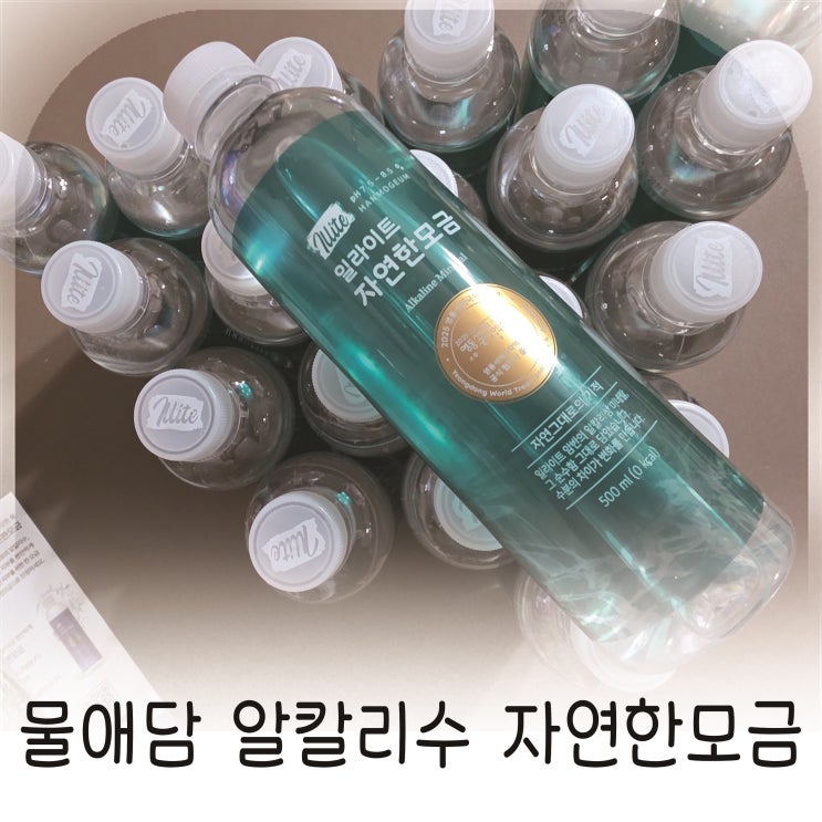  물애담 알칼리수 자연한모금 수분충전 필요한 날 마시기 좋은 물