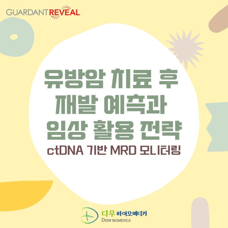  유방암 치료 후 재발 예측과 임상 활용 전략, ctDNA 기반 MRD 모니터링