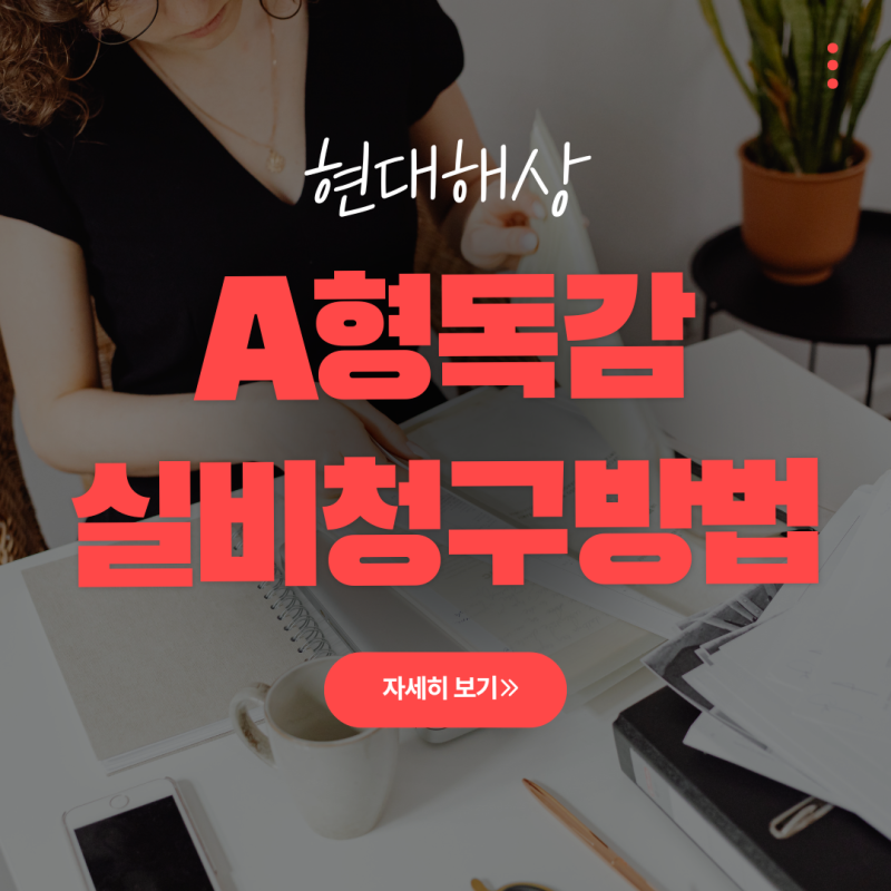 현대해상 A형독감 실비청구방법 및 필요서류