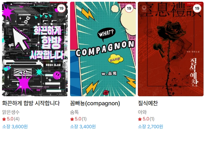  BL소설 신간) 25년 11월 26일 신간