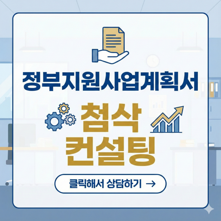  정부지원사업계획서 첨삭 컨설팅, 가장 중요한 1가지