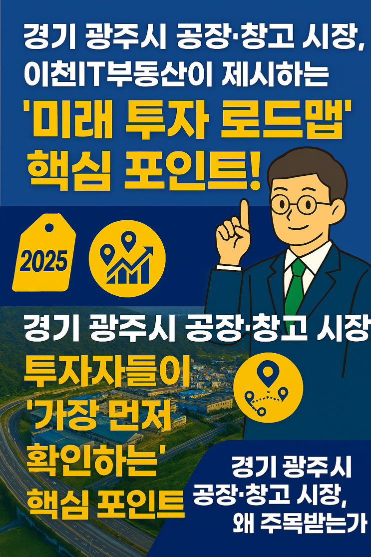  "경기 광주시 공장·창고, 이제는 '황금 입지'! 투자 성공을 결정하는 3가지 핵심 요소 분석!