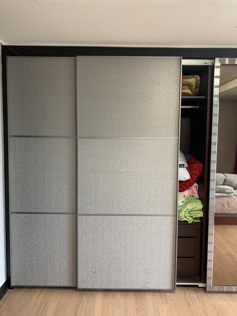 슬라이딩붙박이장수리 성남 분당 아파트 도어 롤러 교체 시공