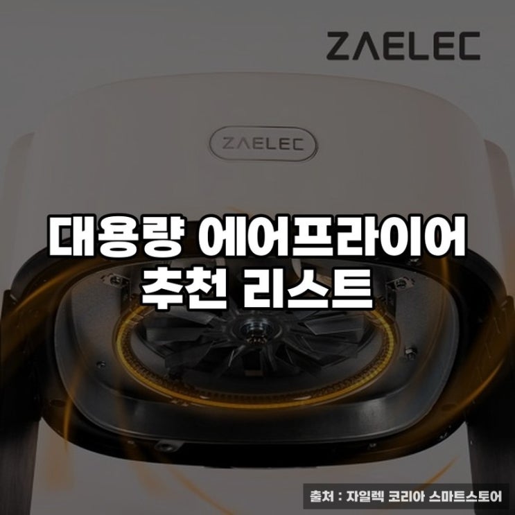  대용량 에어프라이어 추천 리스트