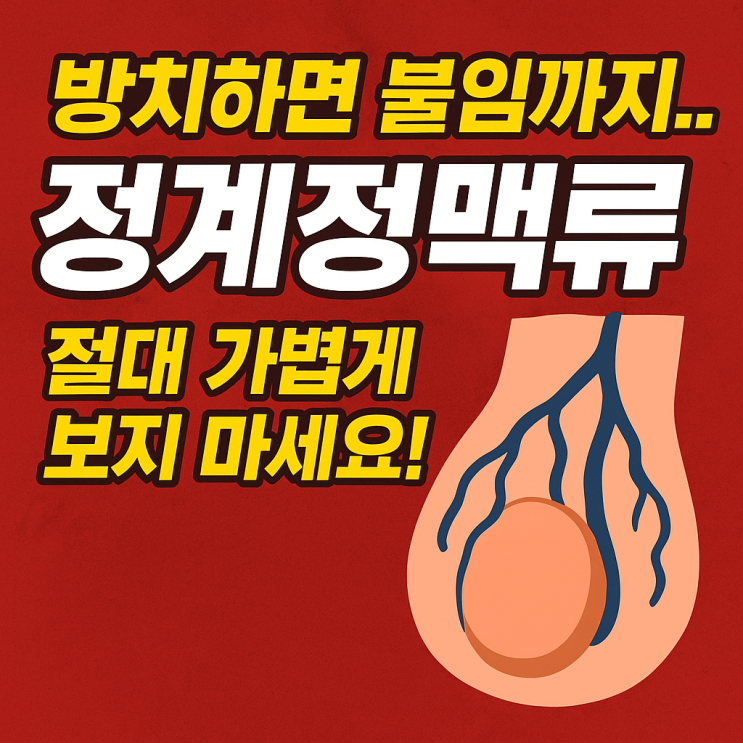  정계정맥류, 고환 건강에 미치는 영향 – 방치하면 불임 위험까지!
