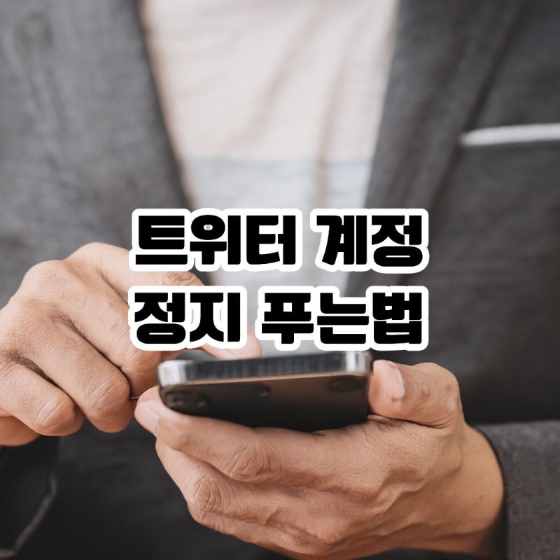 트위터 계정 정지 푸는법 이유 삭제 전조증상 과정 공개