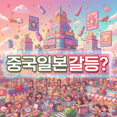 <b>중일 갈등</b> 폭발, 한국의 반사이익과 관광 화장품 엔터 투자 분석