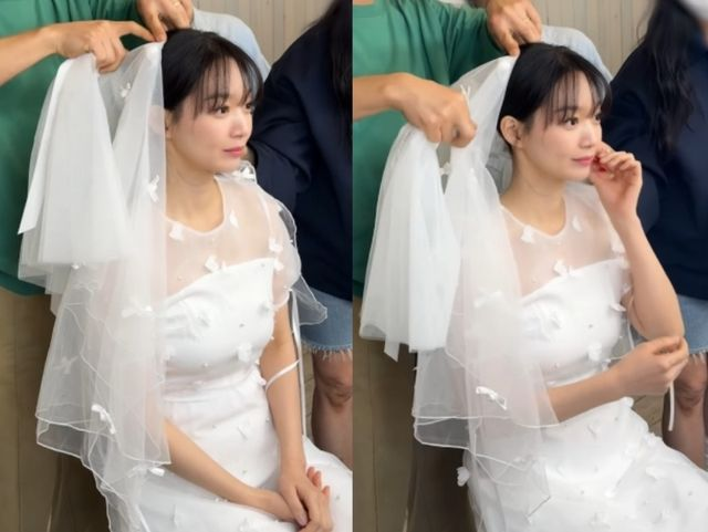  '김우빈' 신민아, 웨딩드레스 나왔나…"모던·심플 디자인 인상적" (하퍼스바자)