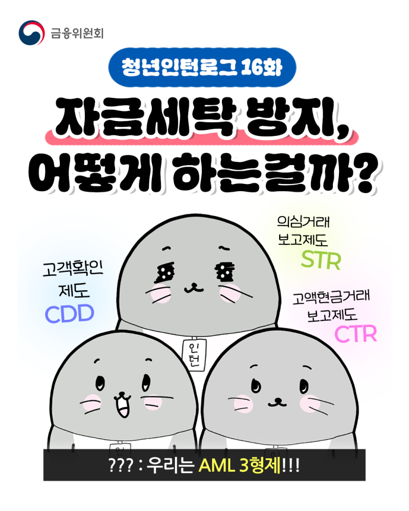 자금세탁방지제도와 🕵️‍♀️💰 금융정보분석원(FIU) 역할 소개🤗 [청년인턴로그 16] : 네이버 블로그