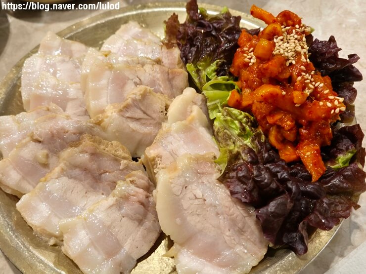  범계역맛집추천 한티옥 롯데백화점 평촌점 잡내 없는 보쌈 정식