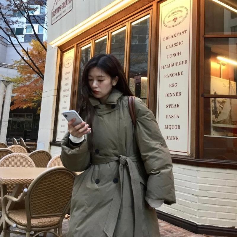 청순녀는 이런 패딩 입음. 정소민 청순한 롱패딩 정보