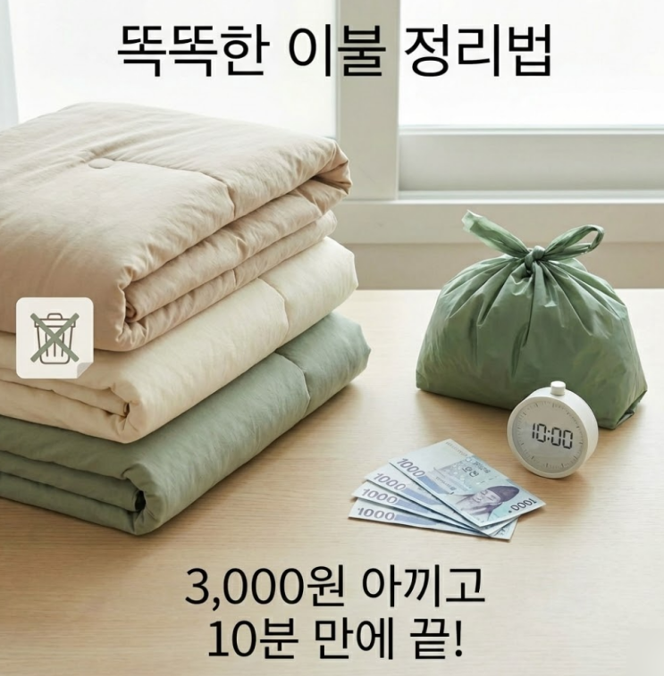 이불 버리는 방법, 폐기물 스티커 3천원 아끼고 10분 만에 끝냈습니다