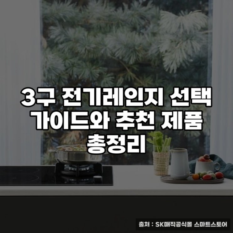  3구 전기레인지 선택 가이드와 추천 제품 총정리