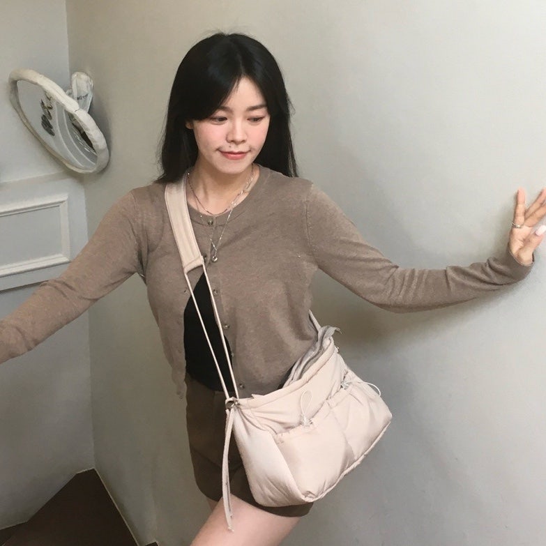 아이띵소 가방 | 수납력 좋은 타이디 숄더 크로스 베이지 후기