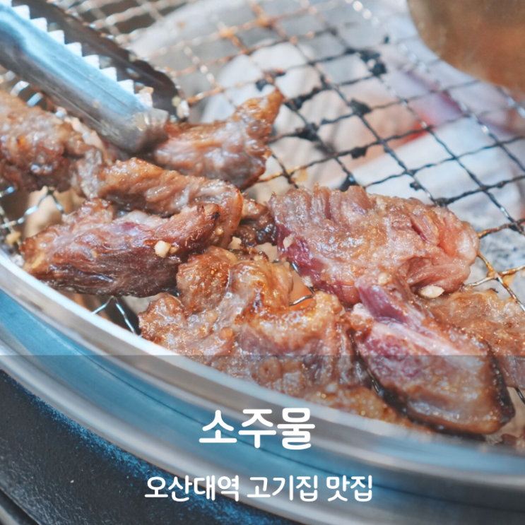  오산 맛집 고기집 오산대역 소주물 갈비살 구이