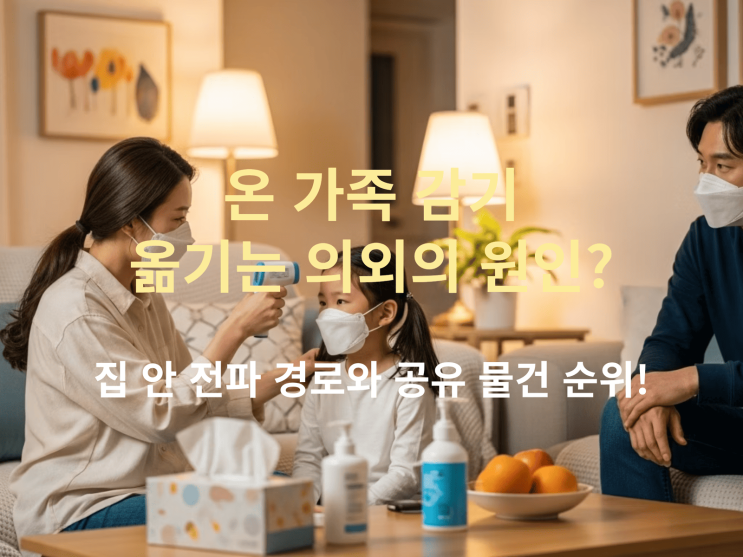  온 가족 감기 옮기는 의외의 원인? 집 안 전파 경로와 공유 물건 순위!
