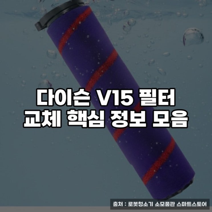  다이슨 V15 필터 교체 핵심 정보 모음