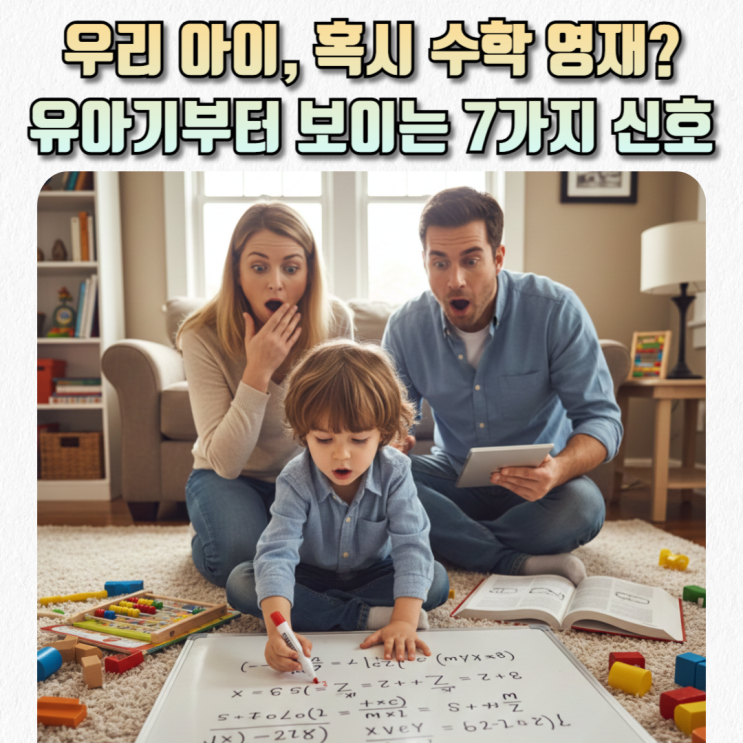  우리 아이.. 혹시 '수학 영재'일까요? 어릴 때부터 보이는 결정적인 특징 7가지!