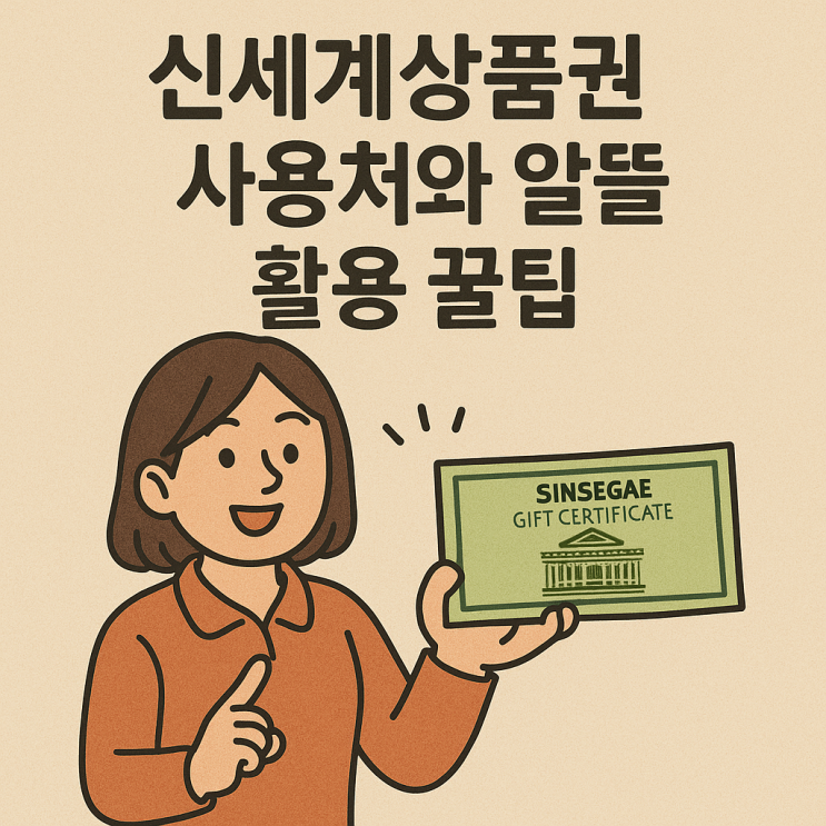  신세계상품권 사용처와 알뜰 활용 꿀팁, 아파트아이 관리비 납부부터 계좌 환불 방법까지 총정리
