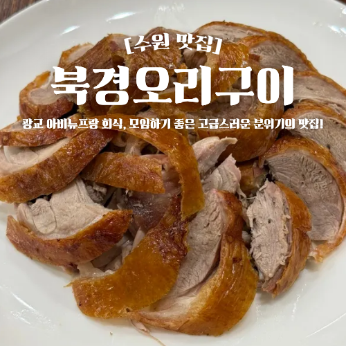  광교 아브뉴프랑 맛집 추천 북경오리구이 고급 룸식당