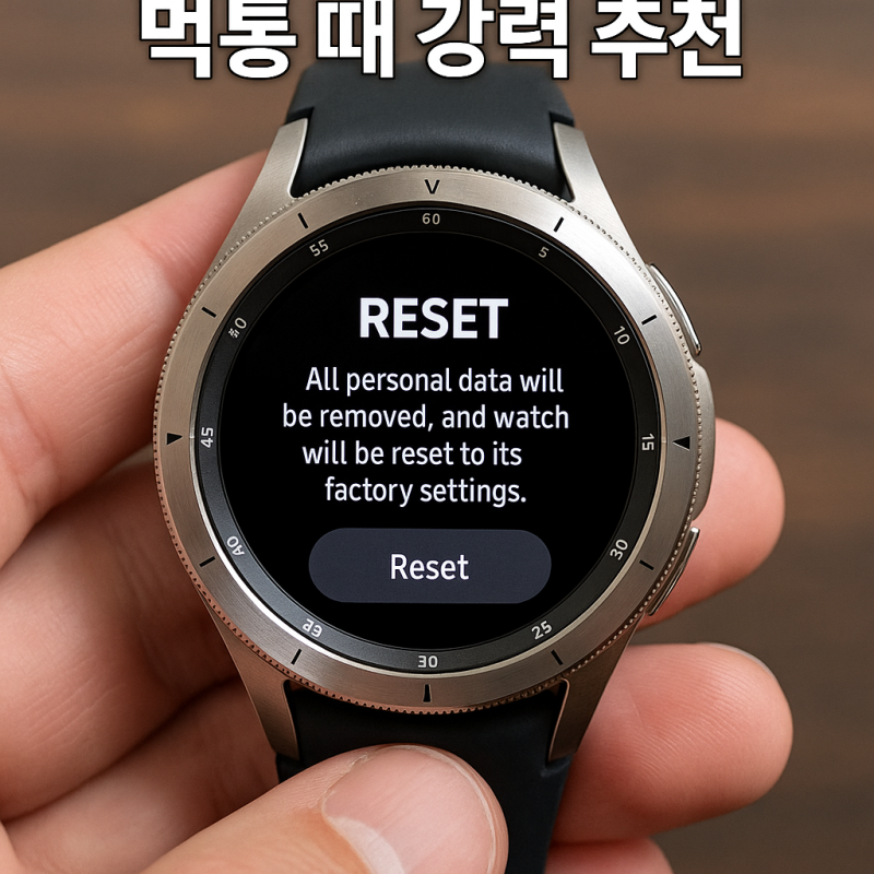 갤럭시워치 초기화 방법, 먹통 때 강력 추천