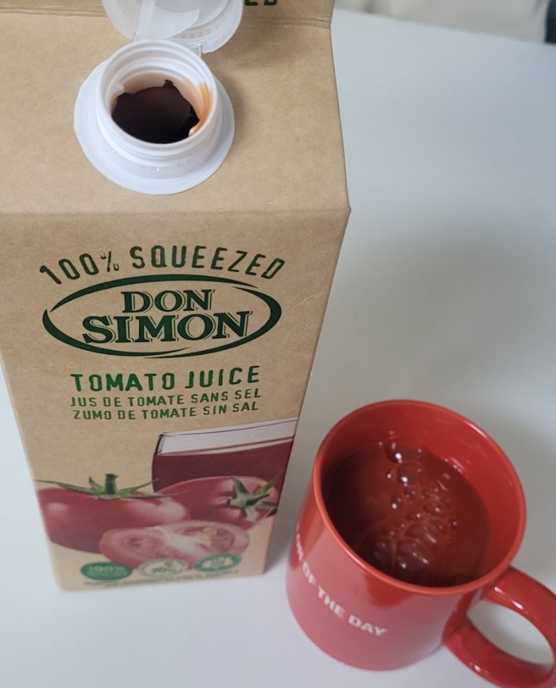 [음료] 돈시몬 100% NFC 착즙주스 2L 토마토 [원산지:스페인] 맛 후기